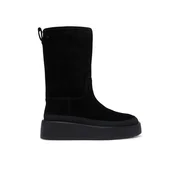 Calvin Klein Škornji za sneg Flatform Mid Boot Suede Wl HW0HW03181 Črna