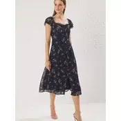 Trendyol Obleka temno modra/zelena/malina/bela