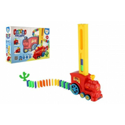Teddies Lokomotiva/vlak domino iz plastike 16 cm na baterije z zvokom in svetlobo