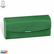 Princ Leather Futrola za naocare, Zelena