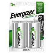 ENERGIZER Akumulatorska baterija tipa D (Mono) NiMH Energizer Power Plus HR20 2500 mAh 1.2 V 2 kosa, (20439556)