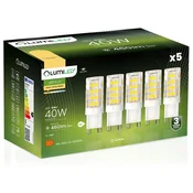 LUMILED 5x G9 LED kapsulna žarnica 5W = 40W 460lm 3000K topla 360°
