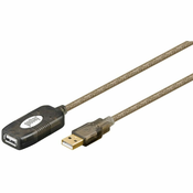 Goobay USB 2.0 produžni kabel + ojacivac A->A 5m