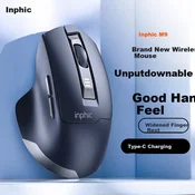 Inphic Bežicni miš, 2.4GHz, Sivi