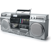 Muse Prenosni zvočnik Boombox M-380 GBS, srebrn