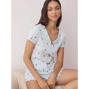 Trendyol Milla Ženski set pidžame Thmss25Pt00434, Svetloplavi