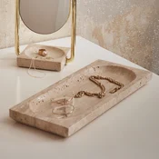 AYTM Skleda Regina, dolžina 40 cm, širina 16 cm, travertin - Dizajn - bež - Kamen