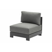 lounge foteljema London iz aluminija - barva: antracit, mere: 770 x 840 x 670 mm