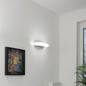 RZB Ring of Fire LED stenska svetilka DALI 60cm 22W 830 - Dnevna soba/jedilnica - Sodobni - aluminij, opalno bela - Steklo