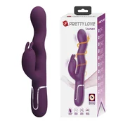 Gardj Europe Pretty Love Laursen temno vijolični vibrator Rabbit z valovanjem in vibracijami