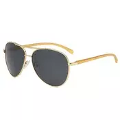 Sončna očala Techsuit Polarized 2150 za moške, UV zaščita, kovinski okvir - črna