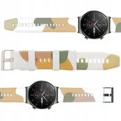 Hurtel pašček Moro za Huawei Watch GT2 Pro, silikonski, maskirni vzorec 7