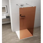 ESCA CHROME Enodelna steklena plošča za prho, prostostoječa, steklo Marron, 1300 mm - Polysan - ESCA - 36 - Enostranski zaslon Walk - 1300 - 2100 - 8 - 14