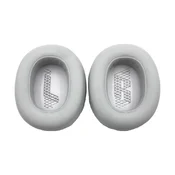 Nadomestne blazinice za ušesa za JBL E65BTNC, Duet NC, Live 650BTNC, Live 660NC, Spominska pena + PU usnje, Sive, 1 par