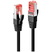 LINDY LINDY 47778 RJ45 omrežni kabel\, Patch kabel CAT 6 S/FTP 1.50 m črna 1 kos, (20419699)