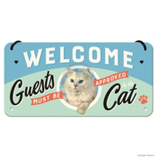 Welcome Guests Cat - Viseci znak