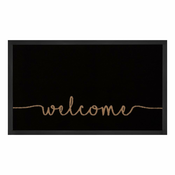 Črn predpražnik Hanse Home Cozy Welcome , 45 x 75 cm