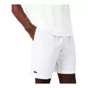 Moške kratke hlače Lacoste Novak Djokovic On Court Shorts White/Buffalo L