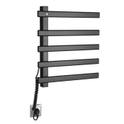 ELCOR električni radiator za brisače 480x520x50 mm, 63 W, črna mat - Črna mat barva - 480x520x50 mm - Sapho - ELCOR - 24 - Iz nerjavečega jekla - Oblika E - Oblika E - 480 - 520 - 50 - 63 - 14