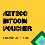 Azteco Bitcoin Lightning 100 EUR voučer/bon