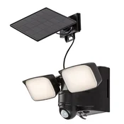 RABALUX Leszno Spoljna zidna lampa, Solarna, LED, IP54, 10W, 800lm, Crna