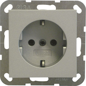 GIRA VARNOSTNA VTIČNICA GIRA 018826, BARVA ALUMINIJA