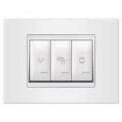 ALING-CONEL Set sklopki za kupatilo 3x16AX 250V~ sa indikacijom i kutijom 3M, Horizontalni