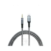 INF Zvočni kabel tipa C na 3,5 mm za pretakanje v živo s telefona in notranje snemanje - visokokakovosten pleten kabel, 2 m/3 m 3 m, (5000296199)