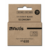 PartyDeco črnilo actis kh-650bkr (nadomestno črnilo hp 650 cz101ae; standardno; 15 ml; črno)