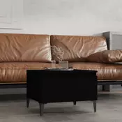 Vidaxl vidaXL Stranska mizica, črna, 50x46x35 cm, material na osnovi lesa