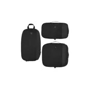 Victorinox - 3-delni komplet potovalnih organizatorjev Travel Essentials, črna