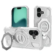 Hibridna maska Carbon Shield Pro za iPhone 17 - white transparent
