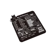INF Nalepka na tipkovnici z bližnjicami za Mac Black, (21548353)