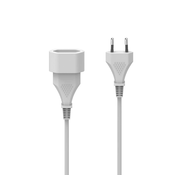 HAMA Podaljševalni kabel z evro vtičem, za notranje prostore, 5 m, bel