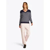 Tommy Hilfiger Pulover WW0WW40098 Mornarsko modra Regular Fit
