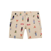 Guess Kratke hlače iz tkanine N6RD03 WFY91 Bež Regular Fit