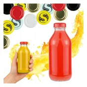 shumee Steklenica za sok, sirup za sok, steklenice za sok 330 ml + POKROV fi33
