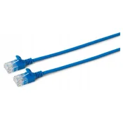 MicroConnect U/UTP CAT6A tanek 7,5 m moder, V-UTP6A075B-SLIM