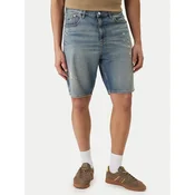 Tommy Jeans Jeans kratke hlače Jaimie DM0DM22993 Modra Relaxed Fit