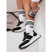 Sneakersy damskie na płaskiej podeszwie NEWSTREET czarne Dstreet