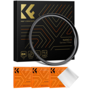 K&F 52-67mm Step Up Brass Filter Adapter Ring,matte black, Frame Thickness 2.9mm, W/ 3pcs Cleaning C
