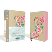 NIV, Journal the Word Bible for Teen Girls, Leathersoft over Board, Gold/Floral, Red Letter