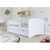 Djecji krevet s ogradicom Ourbaby - bijeli 180x80 cm,krevet bez prostora za skladištenje