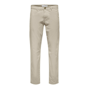 SELECTED HOMME Chino hlace New Miles, svijetlosiva