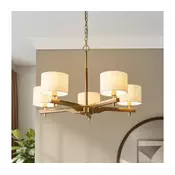 Endon 116994 - Luster na lancu HEATHCLIFF 5xE14/7W/230V mesing/jasen