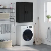 Vidaxl vidaXL Stenska omarica črna 69,5 x 34 x 90 cm material na osnovi lesa