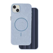 Silikonski ovitek Glitter z MagSafe za iPhone 17 Pro Max - moder