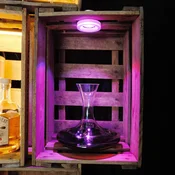 Planetitaly Vgradni reflektor za kromoterapijo LED RGB 8W kristalno steklo 24V LED s sinhronizacijo, (20561528)