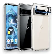 Komplet ovitek Tauri Classic + zaščitno steklo + zaščita za kamero za Google Pixel 8 Pro