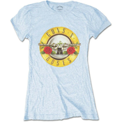 Guns N Roses Classic Bullet Logo (Skinny Fit) Powder Blue M Ženske Majica